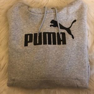 Grey puma hoodie